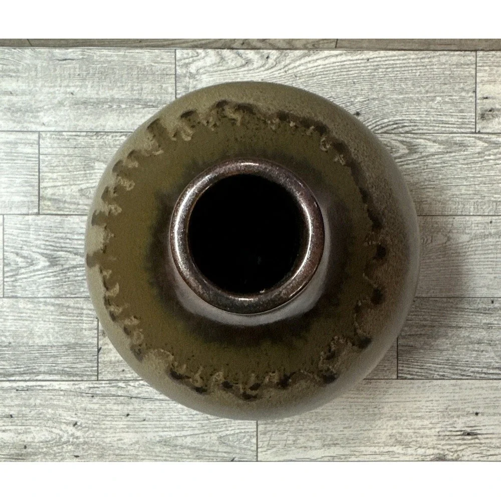 Drip Glaze Pottery Vase‎ 10.5x7
